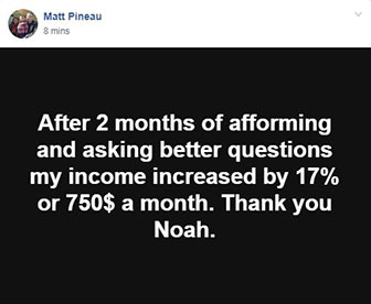 Matt Pineu Testimonial