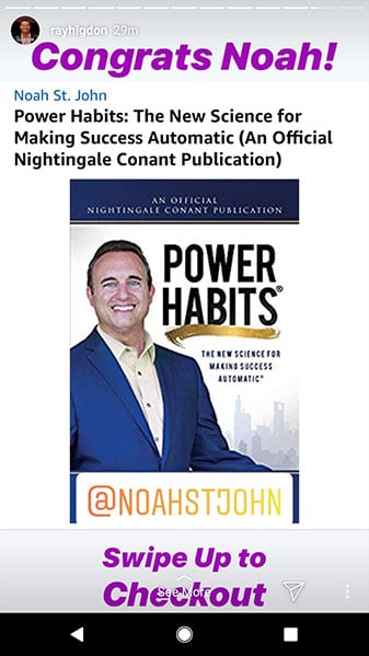 Ray Higdon - Power Habits Book Testimonial