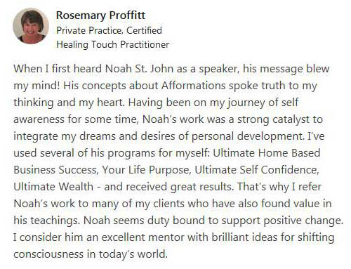 Linked in Review of Rosemary Proffitt - Certified Healing Touch Practitioner