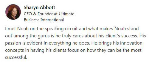 Linked in Profile - Sharyn Abbott CEO & Founder at Ultimate Business International
