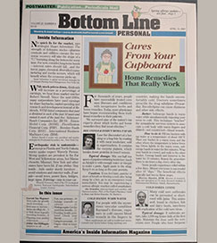 Noah St. John Featured in Bottom Line Personal Magazine