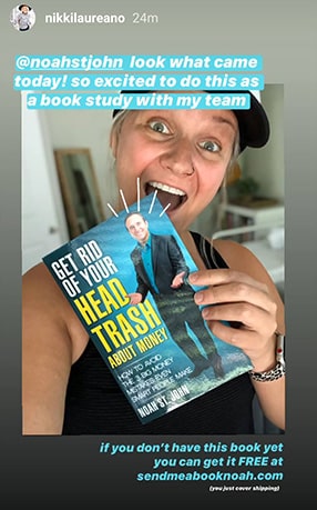 Get Rid of Your Head Trash Book - nikkilaureano testimonial