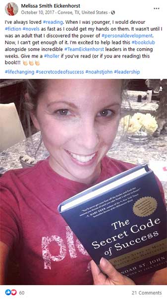 secret code of success book Melissa Smith Testimonial