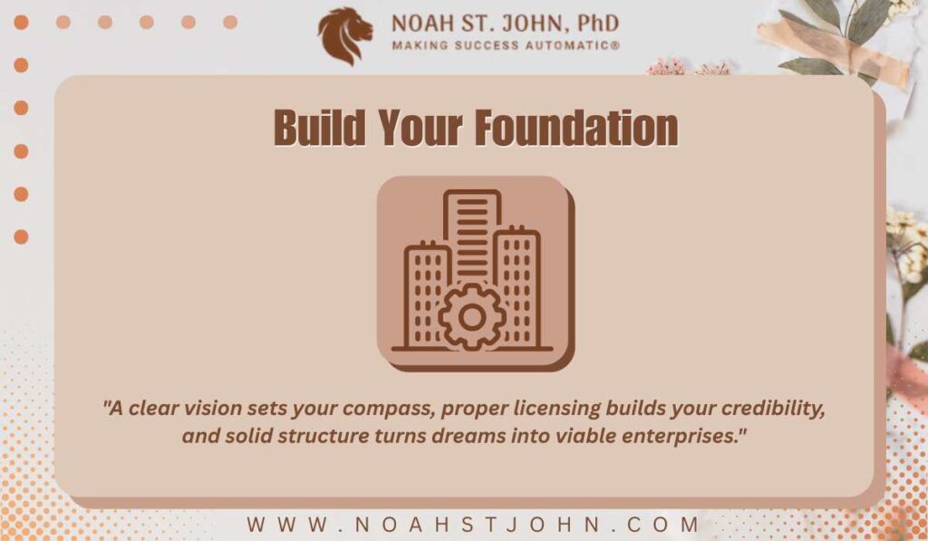 Build Your Foundation: Vision, Licensing & Structure