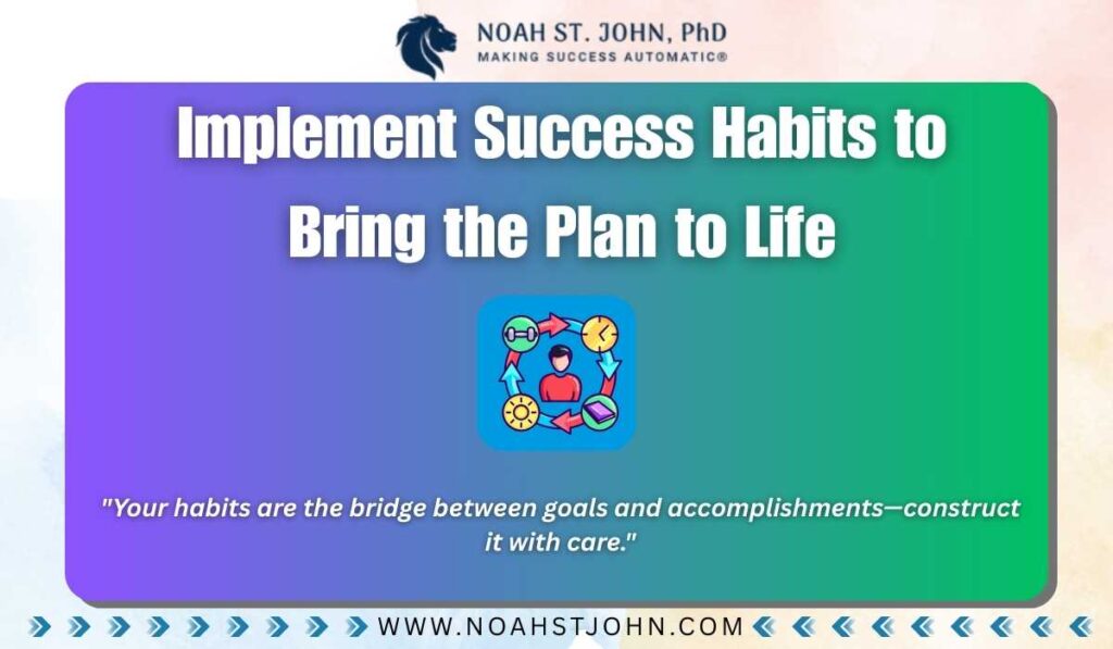 Implement Success Habits to Bring the Plan to Life